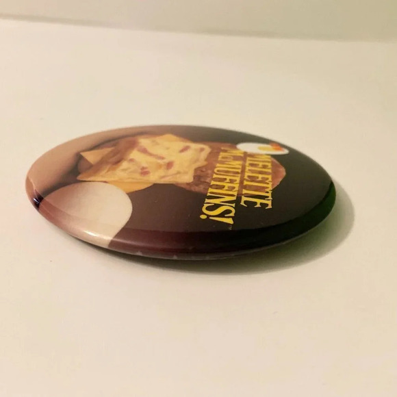 Vintage McDonalds Omelette McMuffins Button Pin Collectible Pinback - Picture 4 of 10